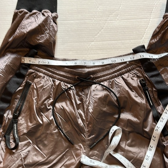 New-Athleta-XS-mauve metallic-Allison Felix. Legend, Luxe track pants. - Picture 12 of 16